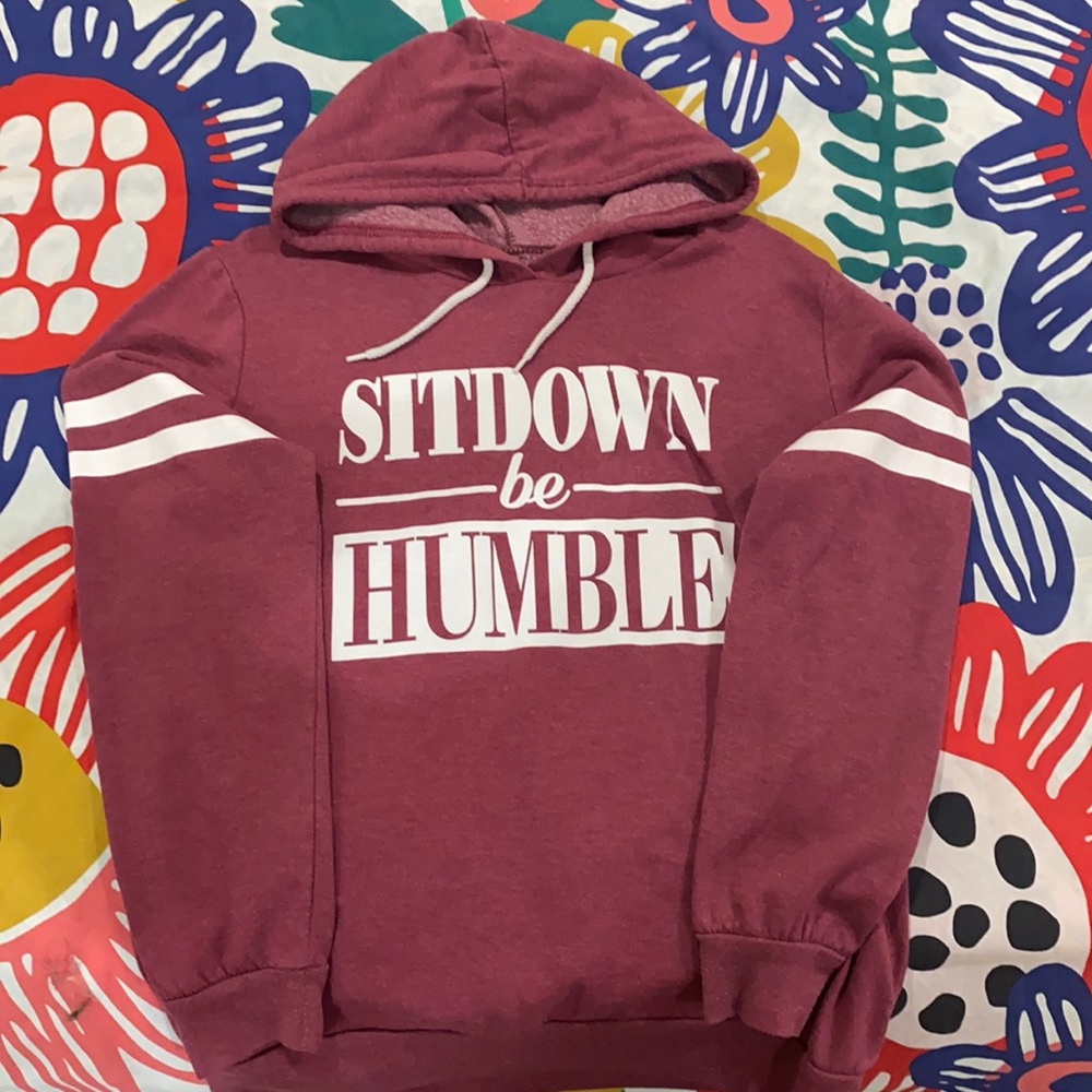 Burgundy hoodie Sz Large
